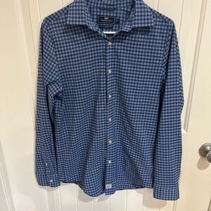 Vineyard Vines Blue Casual Button Down Shirt